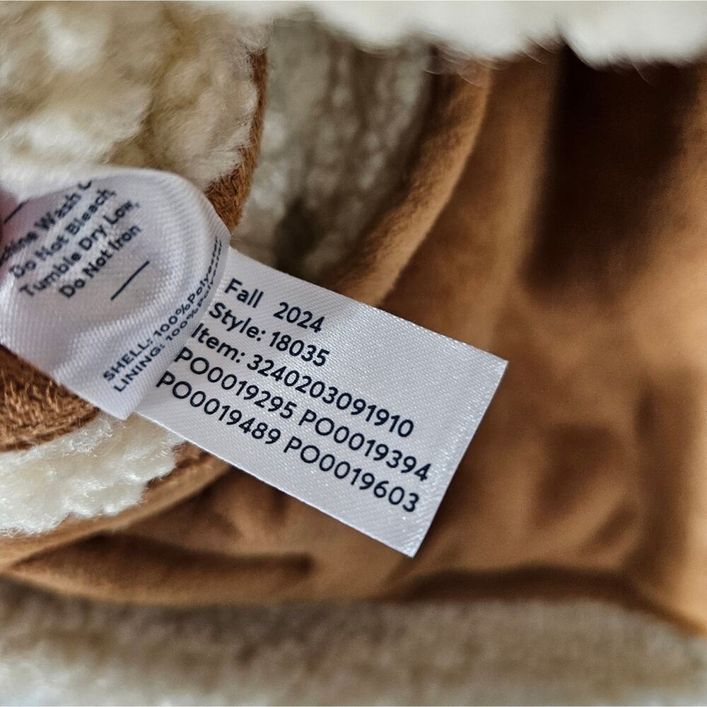 Marine Layer Chestnut Sherpa Moto Jacket L - Picture 10 of 13